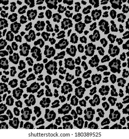 Chic vector seamless pattern. Animal print, snow leopard texture. 