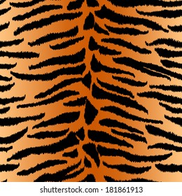 Chic vector seamless pattern. Animal print, tiger texture. 