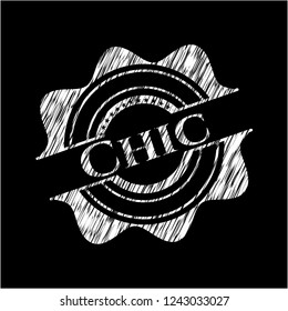 Chic written on a blackboard