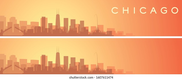 Chicago Beautiful Skyline Scenery Banner