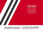 Chicago Blackhawks ice hockey team uniform colors. Template for presentation or infographics.