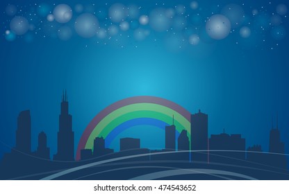 Chicago city background