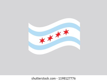 Chicago city flag emblem symbol Illinois 