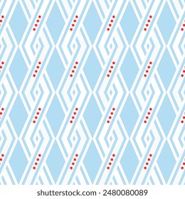 chicago city flag rhombus ceramic tile pattern background. vector illustration