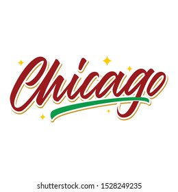 chicago city logo mark with awesome hand lettering 