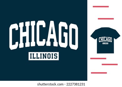 Chicago city t shirt design