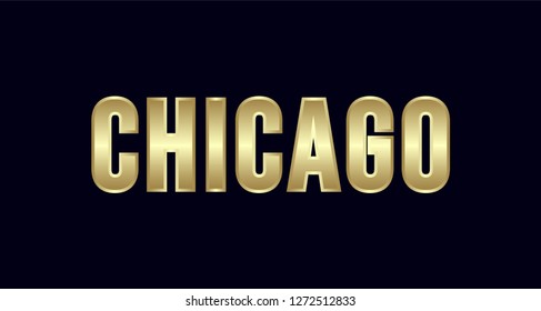 Chicago City Typography vector design. Greetings for T-shirt, poster, card and more