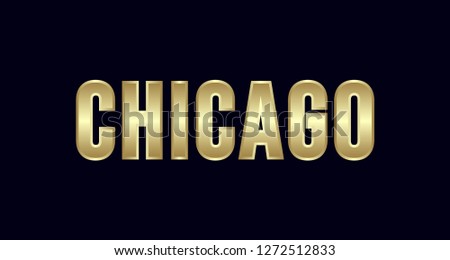 Chicago City Typography vector design. Greetings for T-shirt, poster, card and more