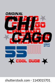 chicago cool dude,t-shirt design