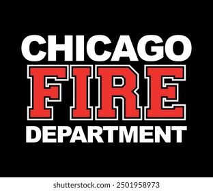 chicago fire department vector design. vector art