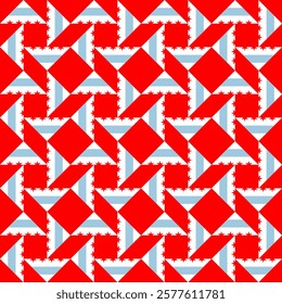 chicago flag triangle pattern. vector illustration