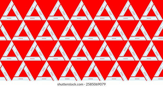 chicago flag triangle pattern. vector illustration