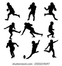 chicago football silhouette shape drawing Vol 1