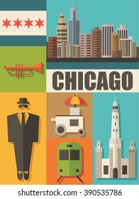 chicago icon set