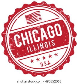 Chicago Illinois stamp