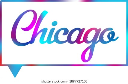 Vector de ciudades internacionales de Chicago para imprenta y camiseta