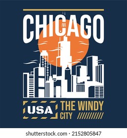 Chicago Landmark vector design