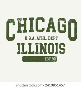 Chicago montana usa Stadt Vielfalt Schrift-Slogan Textil-T-Shirt