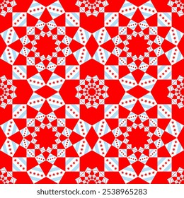 chicago pattern. star mandala background. vector illustration