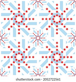 chicago pattern. vector illustration. banner, dress, jersey, fashion, phone case, cloth table, cover, print and etc