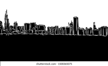 chicago clipart jpg skyline