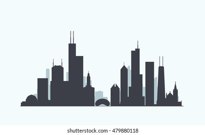 Chicago Skyline Silhouette