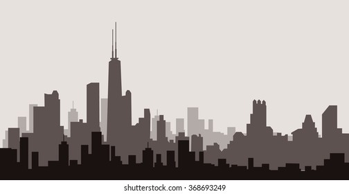 Chicago Skyline - Vector