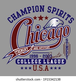 Chicago street image design is a design for t-shirt screen printing