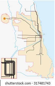 Chicago Subway Map