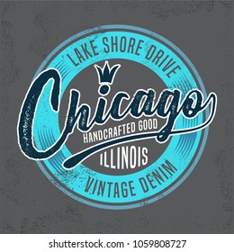 Chicago Tee Shirt Design / Vector Design Typography Design