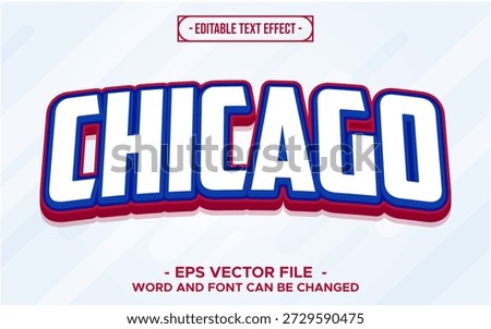 Chicago Text Effect – Editable Vector Font with Bold Comic Style	