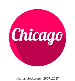 Chicago, United States of America Cities Vector EPS 10 illustration.