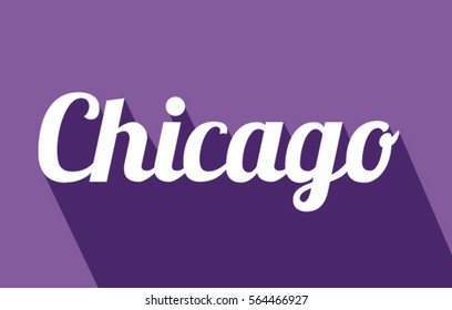 Chicago, United States of America Cities Vector EPS 10 illustration.