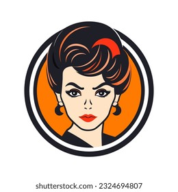 Chicano girl logo design illustration A fusion of art and culture, capturing the spirit and resilience of the Chicano community. Bold, empowering, and visually striking