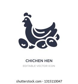 chichen hen icon on white background. Simple element illustration from Other concept. chichen hen icon symbol design.