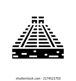 chichen itza glyph icon vector. chichen itza sign. isolated symbol illustration