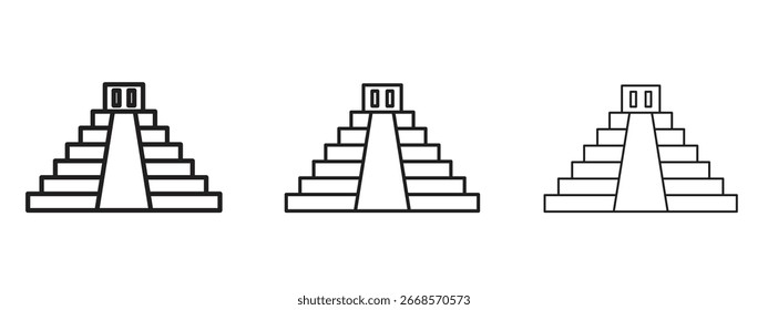 Ícone Chichen Itza para projetos de design gráfico