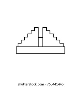 Chichen Itza icon illustration isolated vector sign symbol