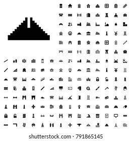 Chichen itza icon illustration isolated vector sign symbol. architecture icons vector set.