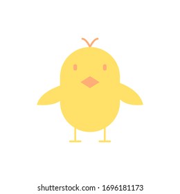 Chick bird color icon. Simple color vector elements of religious holiday for ui and ux, website or mobile application