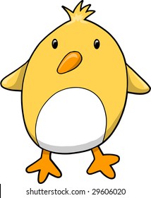 Ilustración de vectores de pájaro de pollo