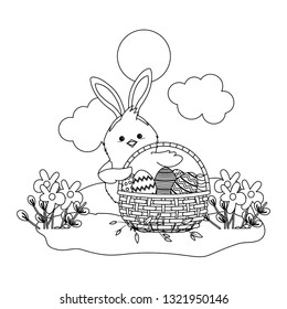 chick with bunny ears