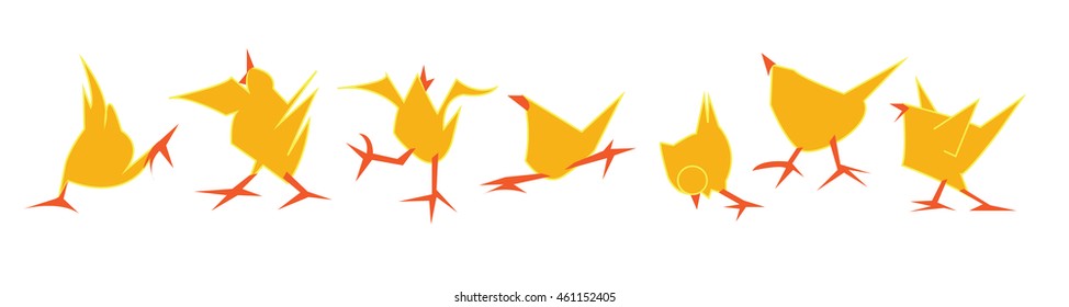 Chick Cartoon Pattern cute Design