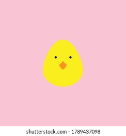 Chick Cartoon Vector Design Illustration 