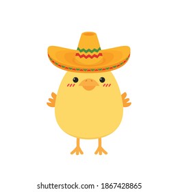Chick character design. Chick cartoon vector.