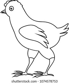 Chick coloring page
