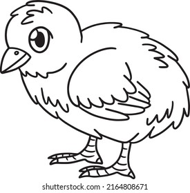 Chick Coloring Page Isolated Kids Stock Vector (Royalty Free ...