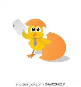 el pollo de huevo tiene un diseño de concepto de papel 