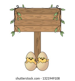 chick with eggshell