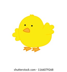 Chick. Funny drawing for children
